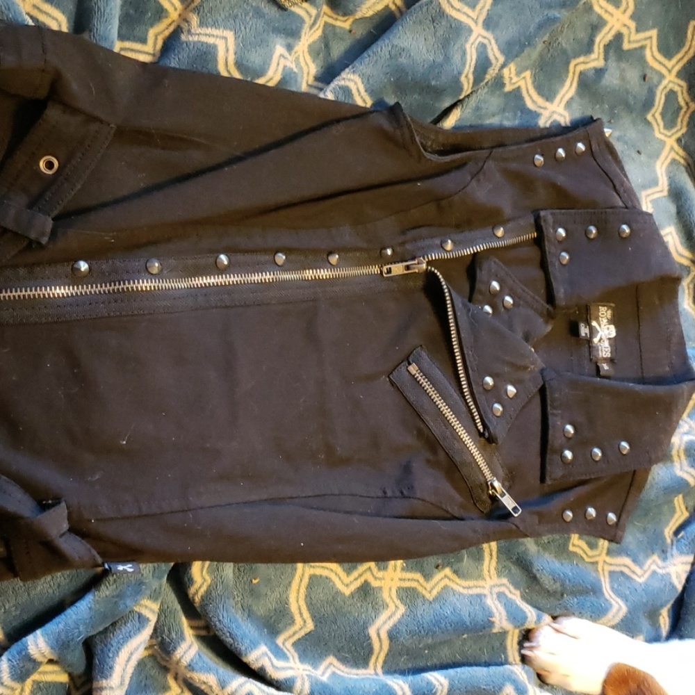 Black studded top